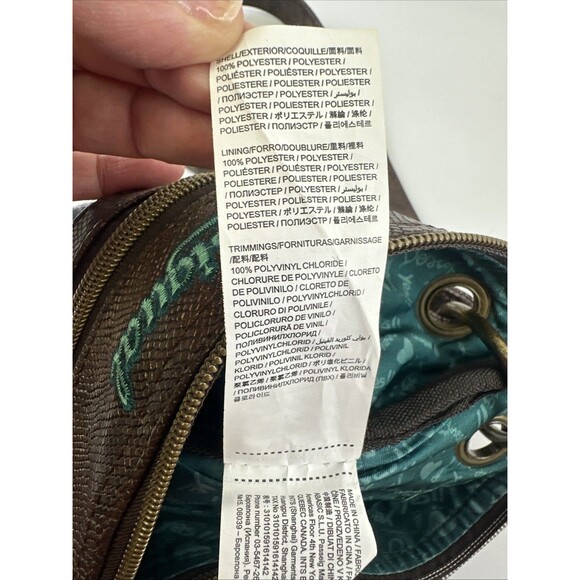 Desigual Patchwork Floral Crossbody Purse Bag Multicolored Faux Leather Zip - Picture 11 of 16